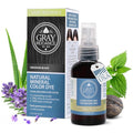 DIY Natural Mineral Color Dye Kit - 100% Vegan Hair Color Spray for Men &amp Women - Non-Toxic Ammonia-Free Organic Hypoallergenic Gray Coverage for Scalp &amp Beard - Obsidian Black