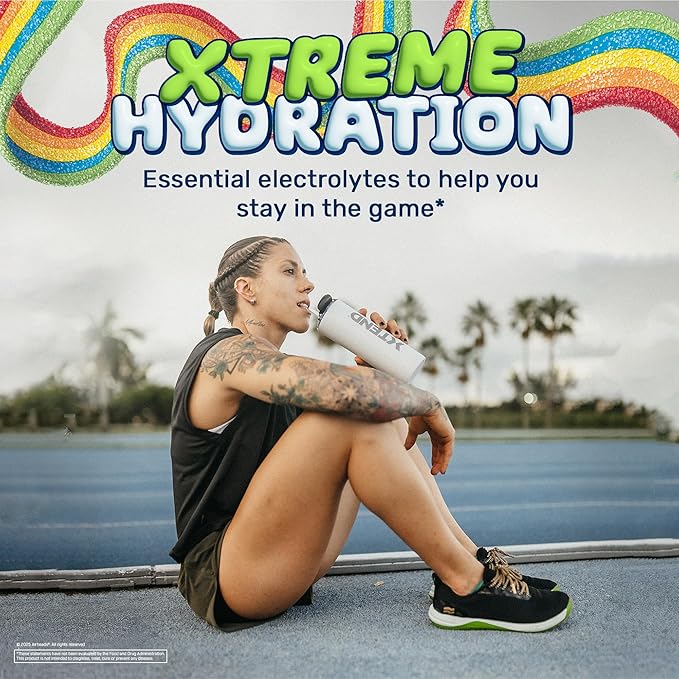 Xtend Original BCAA Powder Airheads Rainbow Berry Flavor 7g BCAA and 2.5g L-Glutamine Sugar Free Post Workout Muscle Recovery Drink with Amino Acids for Men &amp Women 30 Servings