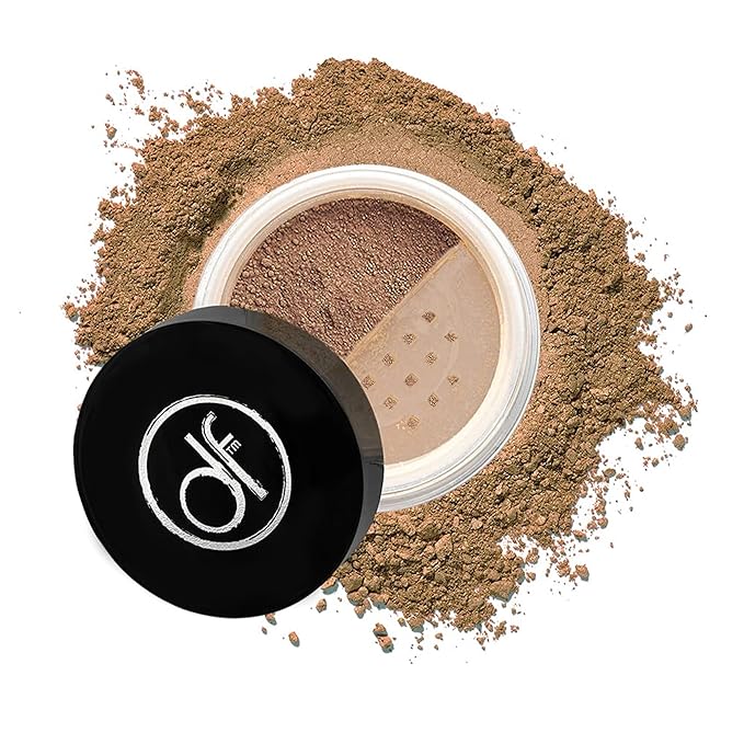Dermaflage Mineral Powder Sunscreen for Sensitive Skin - Full Coverage Conceals Acne Scars &amp Discoloration Made in the Shade 7g/0.25 oz - Dark