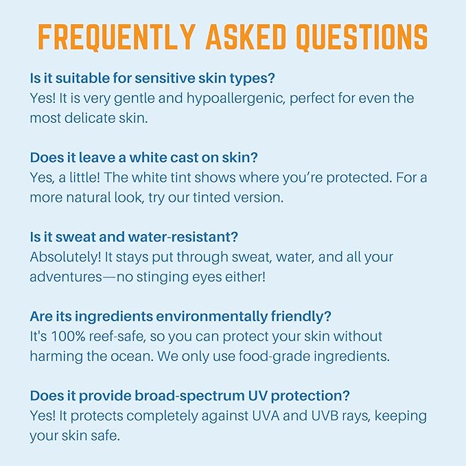 Waxhead Zinc Oxide Sunscreen Face &amp Nose - Sensitive Skin Safe SPF 30 Reef Safe Physical Visible Protection for Acne Prone Skin Waterproof Natural Mineral Sunscreen for Kids &amp Adults (White