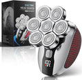 Head Shavers for Bald Men Professional 5-in-1 Electric Head Shaver Grooming Kit 7D Floating Wet &amp Dry Electric Razor for Bald Heads with LED Smart Display &amp Type-C Charging for Hair/Face/Bea