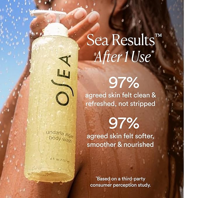 OSEA Undaria Algae??Body Wash 8 fl oz - Hydrating &amp Moisturizing Body Wash - Citrus Scented Cleanser