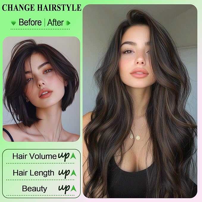 Hair Topper16 Hair Toppers for WomenWig Topper PiecesLarge Coverage Invisible Hairpiece Clip-in Volumizing &amp Curl Wiglet for Thinning Crown/Hairloss (Blonde with Dark Root)