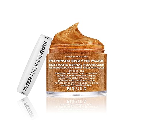 Peter Thomas Roth | Pumpkin Enzyme Mask | Enzymatic Dermal Resurfacer Exfoliating Pumpkin Facial Mask for Dullness Fine Lines Wrinkles and Uneven Skin Tone  1 count (5 Fl Oz)