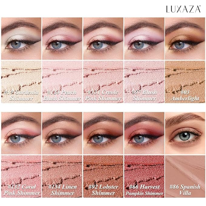Brown Eyeshadow Stick Makeup Set 10PCS Neutral Shimmer And Matte Cream Eye Shadow Palette Metallic Bronze Smoky Eyeliner Brightener Crayon Pencil Kit Ideal Gift for Women -Love's Gifts