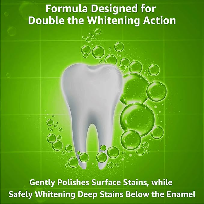 Rembrandt Deeply White + Peroxide Whitening Toothpaste Fresh Mint Flavor 2.6 Ounce (Pack of 2)