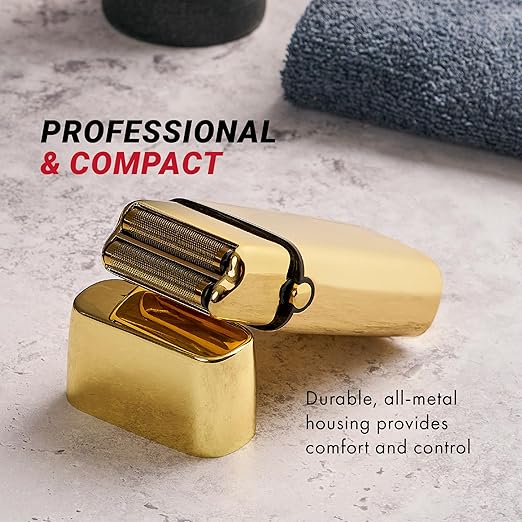 METALFX Double Foil Shaver Handheld Electric Razor for Travel Portable Cordless Close Face Shaver for Head Beard &amp Neck