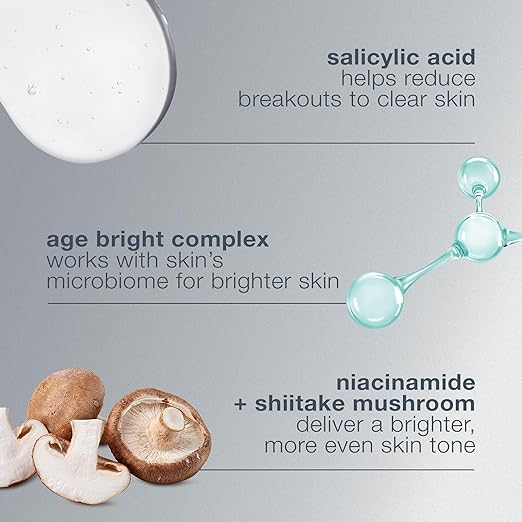 Dermalogica Age Bright Clearing Serum (1 Fl Oz) Anti-Aging Face Serum with Salicylic Acid - Promotes Smoother Clearer Brighter and More Even Skin