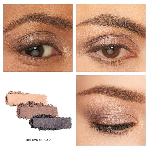 jane iredale PurePressed Eye Shadow Triple Highly Pigmented Mineral Based Eye Color Long Lasting &amp Crease Resistant Formula Safe for Sensitive Eyes