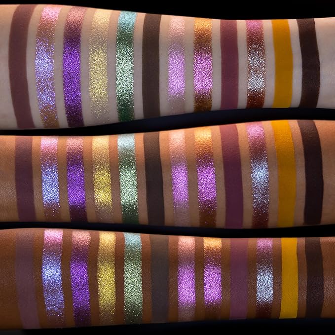 Whats Up Beauty - 3 Eyeshadow Palettes (Dragon Eye Desert Monsoon Geodes) Talc Free Clean Cruelty Free Made in Italy Sustainable Makeup