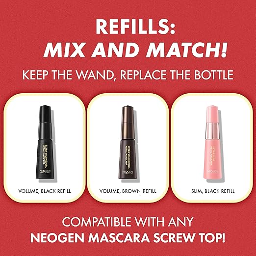 NEOGEN DERMALOGY Innovative Sensational Hygienic Washable Extra Slim &amp Volume Metal Mascara
