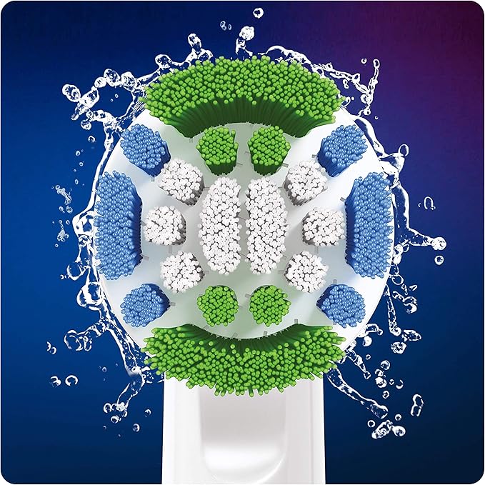 Oral-B Clean Maximiser Precision Clean Electric Toothbrush Heads Plate Removal Pack of 3 White