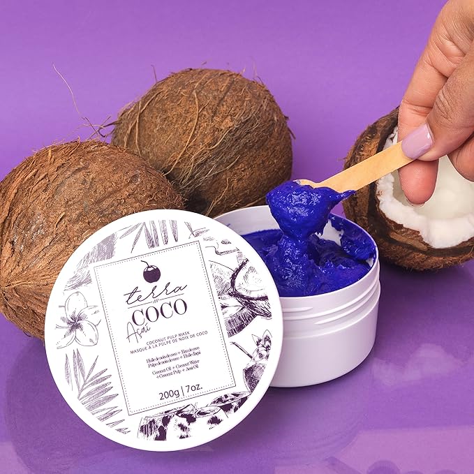 YBERA PARIS Terra Coco A?ai Mask | Vegan | Moisturizing and Nourishing Line for Bleached or Depigmented Hair | Ideal for Extremely Dry and Worn Damaged Hair | Removes Dead Cells | 7.0 oz