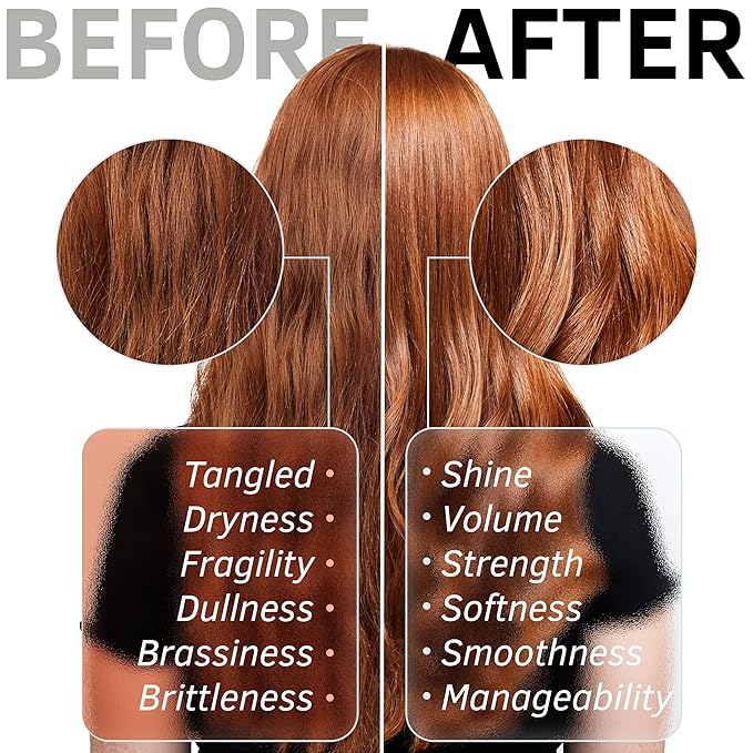 Hard Water Shampoo &amp Conditioner Set | Hydrating Hair Treatment for Shine &amp Manageability | Clarifying Wash with Bentonite Clay Volcanic Ash Lactic Acid | Metal Detox Shampoo with Collagen 3