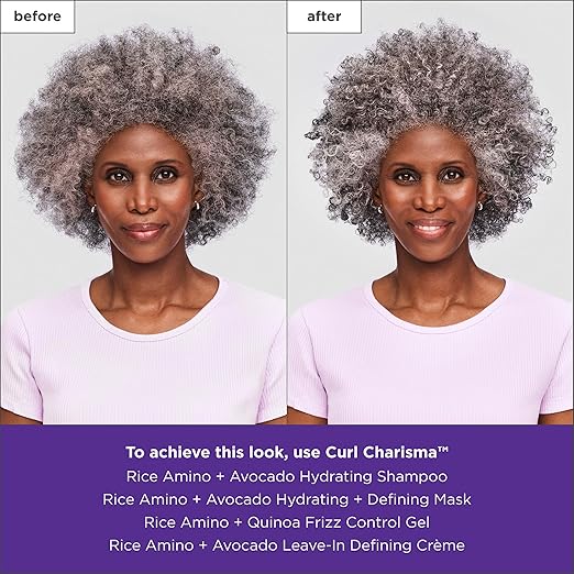 Briogeo Curl Charisma Rice Amino + Avocado Hydrating &amp Defining Mask Hair Mask for Wavy Curly and Coily Hair Deeply Nourishes and Defines Curl Pattern Protein-Free Vegan Cruelty-Free