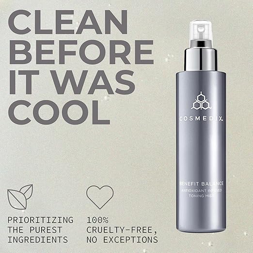 COSMEDIX Benefit Balance Toner for Face - Ultra-Nourishing &amp Hydrating Facial Toner Face Mist for Fine Lines &amp Wrinkles - Deep Cleansing Facial Skin Care for Moisturized Radiant-Looking Skin