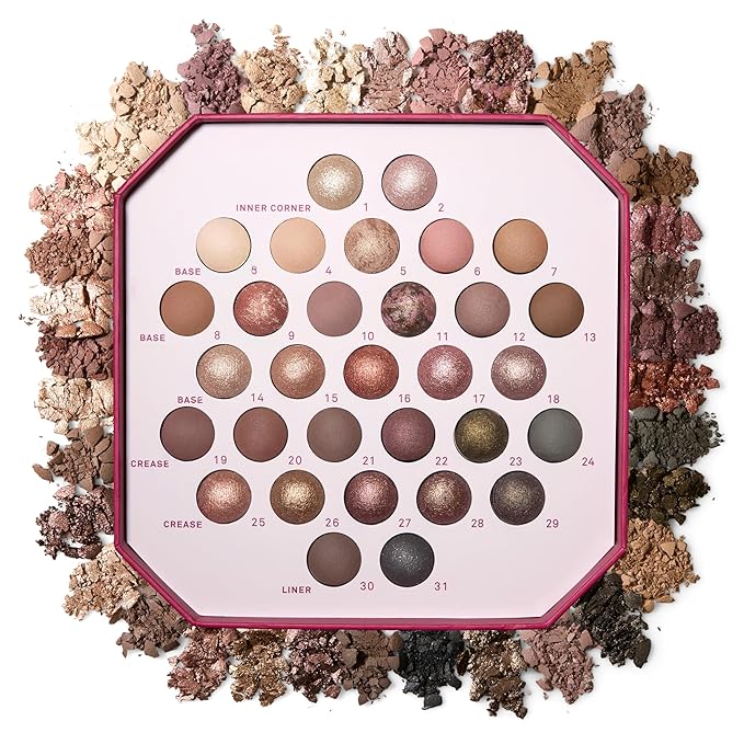 LAURA GELLER NEW YORK The Ultimate Palette Minimalism Maximized | Includes 31 Baked Eyeshadows in Classic and Marble with Matte &amp Shimmer Finishes