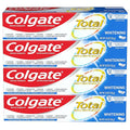 Colgate Total Teeth Whitening Toothpaste 10 Benefits Including Sensitivity Relief Whitening Mint 4.8 oz ( Pack of 4 )