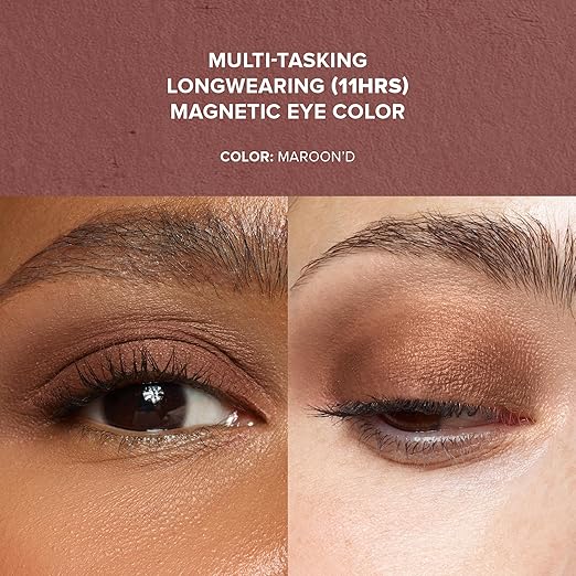 Nudestix Magnetic Matte Eye Color ? 3-in-1 Long-Wear Cream Eyeshadow Pencil Eyeliner &amp Primer | Waterproof Budge-Proof Matte Finish | Vegan &amp Cruelty-Free Eye Makeup