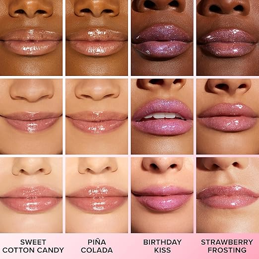 Too Faced Kissing Jelly Lip Oil Gloss | Hydrating Lip Oil + Gloss Hybrid for Instant Moisture and Shine 0.15 Fl Oz
