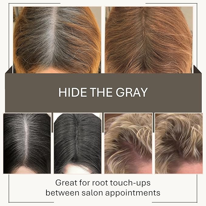 Joan Rivers Great Hair Day Root Touch Up Powder ? Fill-in Powder for Thicker Fuller Looking Hair (Ash Blonde)