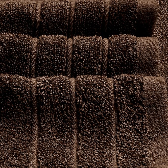 Tens Towels Pack of 4 Extra Large Bath Towels 30 x 60 Inches 100% Cotton Larger &amp Lighter Weight Quicker to Dry Super Soft and Absorbent Perfect for Bathroom Brown