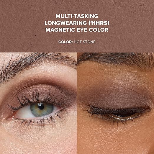 Nudestix Magnetic Matte Eye Color ? 3-in-1 Long-Wear Cream Eyeshadow Pencil Eyeliner &amp Primer | Waterproof Budge-Proof Matte Finish | Vegan &amp Cruelty-Free Eye Makeup