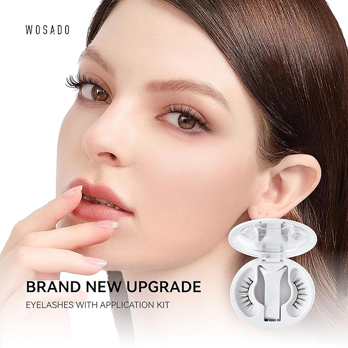 WOSADO Soft Magnetic Eyelashes Kit Glue-free Bold Magnetic Lashes (No.28 Sedona Trail 21.5mm)