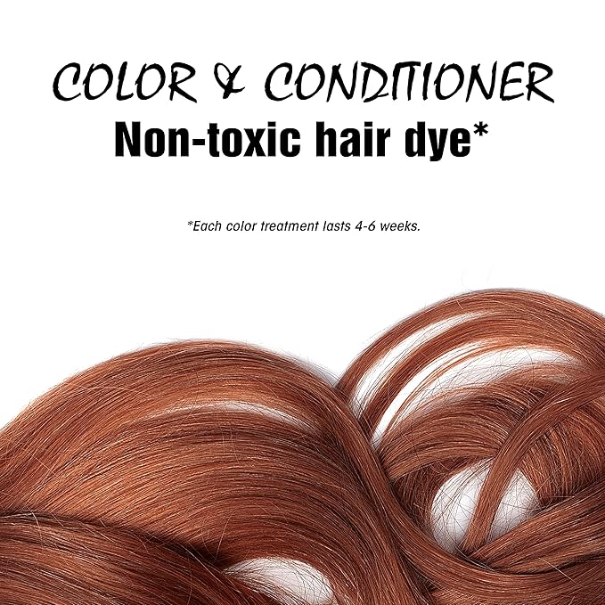 Light Mountain Henna Hair Color &amp Conditioner - Red Hair Dye for Men/Women Organic Henna Leaf Powder and Botanicals Chemical-Free Semi-Permanent Hair Color 4 Oz (Pack of 3)
