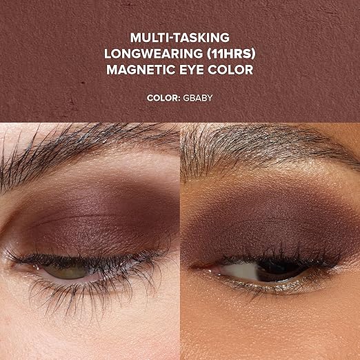 Nudestix Magnetic Matte Eye Color ? 3-in-1 Long-Wear Cream Eyeshadow Pencil Eyeliner &amp Primer | Waterproof Budge-Proof Matte Finish | Vegan &amp Cruelty-Free Eye Makeup