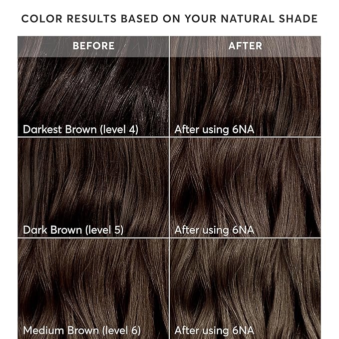 Madison Reed Radiant Hair Color Kit | 6NA Medium Ash Brown with Cool Smoky Undertones (Monza Brown) for 100% Gray Hair Coverage | Dimensional Permanent Hair Dye | PPD-Free &amp Ammonia-Free | 1 Pack