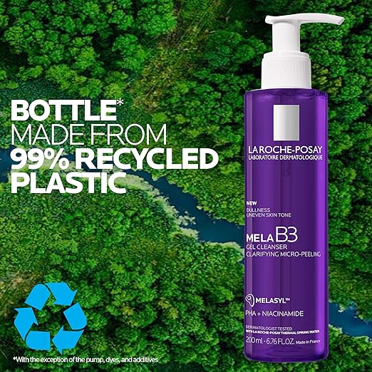 La Roche-Posay Mela B3 Gel Cleanser Formulated With Melasyl + Niacinamide + PHA Anti Aging Face Wash For Discoloration Dark Spots &amp Post Acne Marks Dark Spot Corrector Oil Free &amp Soap Fre