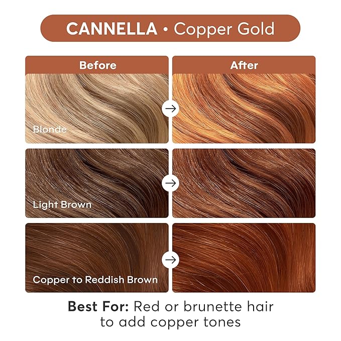 Madison Reed Color Reviving Gloss Cannella - Copper Semi-Permanent Hair Dye Enhances Hair Color &amp Corrects Tone Adds Brilliant Shine Keratin &amp Argan Oil 4 Fl Oz (118 mL)