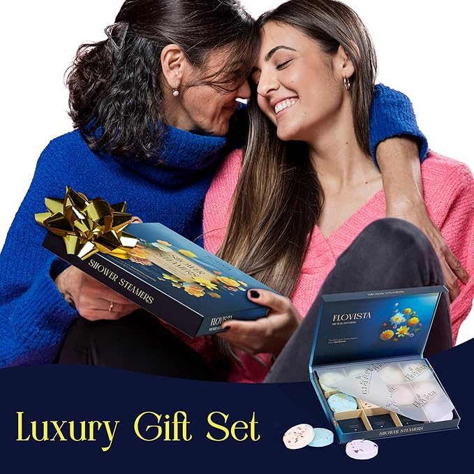 Gifts for Women Aromatherapy Shower Steamers ? 12-Pack Self Care &amp Spa Birthday Gifts for Women Relaxation &amp Stress Relief Bath Shower Bombs with Lavender &amp Eucalyptus Essential Oils