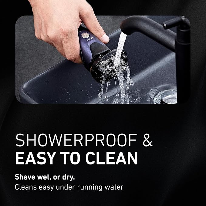 Panasonic ARC5 Electric Razor for Men with Pop-up Trimmer Wet Dry 5-Blade Electric Shaver with Intelligent Shave Sensor and 16D Flexible Pivoting Head - ES-ALV6HA (Navy)