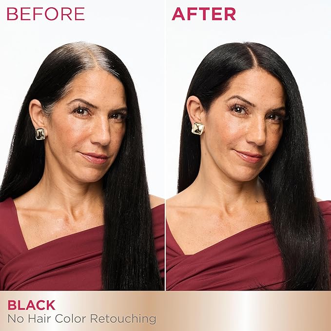 Garnier Color Sensation Color Retouch Demi Permanent Hair Dye for Roots with 100% Gray Coverage Black Hair Dye 1.0 Pack of 6