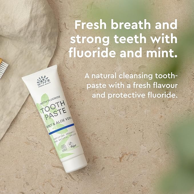 Organic Mint &amp Fluoride Toothpaste - 75ml
