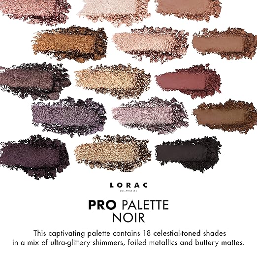 LORAC PRO Matte &amp Shimmer Eyeshadow Palette Metallic High Pigmented Mirror Compact