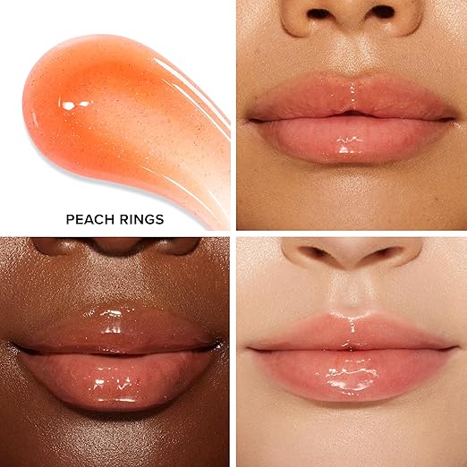 Too Faced Kissing Jelly Lip Oil Gloss | Hydrating Lip Oil + Gloss Hybrid for Instant Moisture and Shine 0.15 Fl Oz