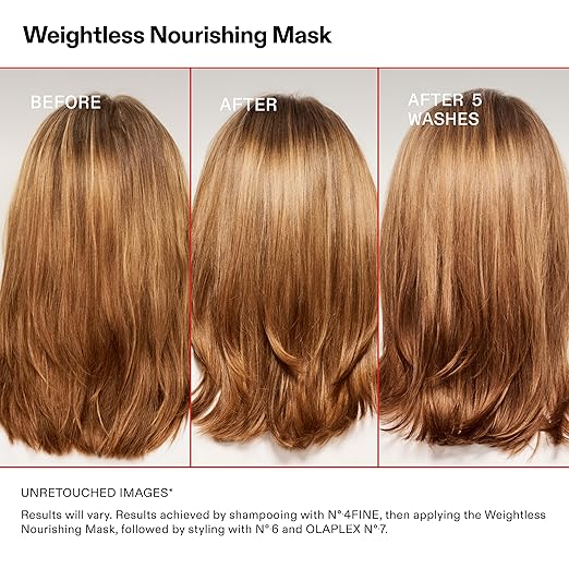 Olaplex Weightless Nourishing Mask: Cuticle Sealing Mask | Hydrate &amp Volumize | For Fine to Medium Hair 200 ml / 6.7 Fl. Oz.