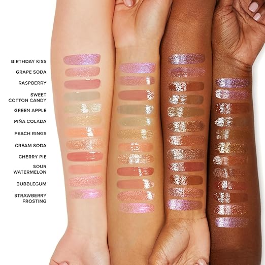 Too Faced Kissing Jelly Lip Oil Gloss | Hydrating Lip Oil + Gloss Hybrid for Instant Moisture and Shine 0.15 Fl Oz