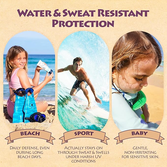 Kokua Sun Care Hawaiian Reef Safe Sunscreen SPF 50 | 1 oz - 3 Pack | Zinc Oxide | Mineral Sunscreen | Face &amp Body | Moisturizing Sun Protection | Water Resistant | Chemical Free | Natural Ingredie