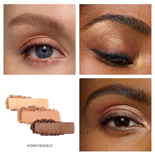jane iredale PurePressed Eye Shadow Triple Highly Pigmented Mineral Based Eye Color Long Lasting &amp Crease Resistant Formula Safe for Sensitive Eyes