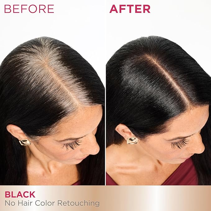 Garnier Color Sensation Color Retouch Demi Permanent Hair Dye for Roots with 100% Gray Coverage Black Hair Dye 1.0 Pack of 6