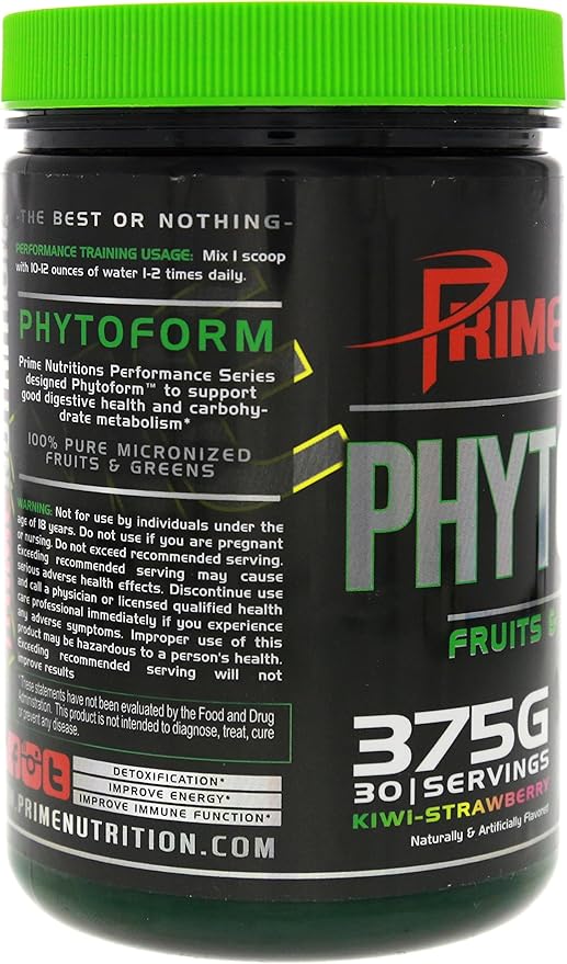 Phytoform | Fruits &amp Greens | Prime Nutrition | 375g | 30 Servings (Kiwi-Strawberry)