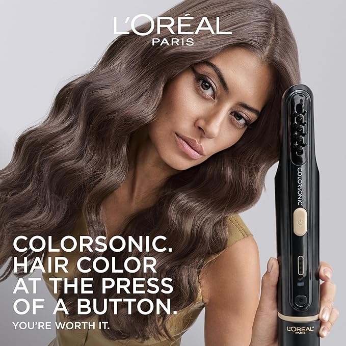 L'Oreal Paris Colorsonic Permanent Hair Dye Coloring Device for Root Touch Up All Over Color and Gray Coverage Mistake-Free Application (Hair Color Cartridge Sold Separately)
