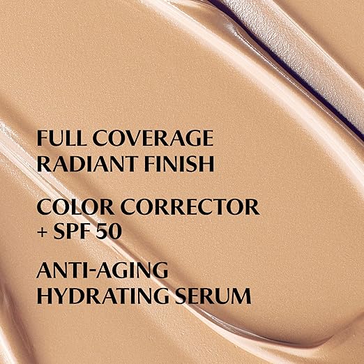 IT Cosmetics CC+ Cream Illumination - Radiant Full Coverage Foundation With SPF 50+ Color Corrector &amp Hydrating Anti-Aging Serum Hydrolyzed Collagen + Peptides Normal to Dry Skin - 1.08 fl oz