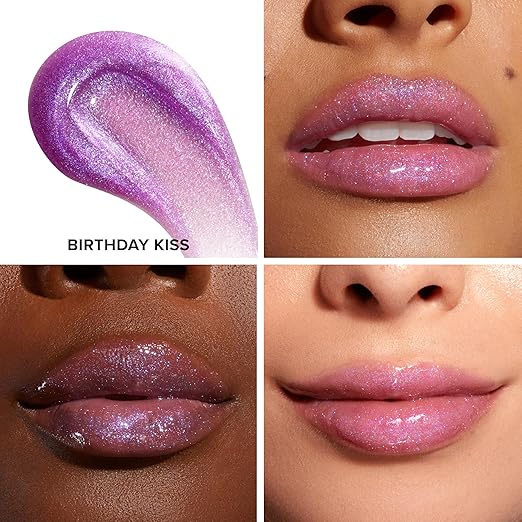 Too Faced Kissing Jelly Lip Oil Gloss | Hydrating Lip Oil + Gloss Hybrid for Instant Moisture and Shine 0.15 Fl Oz