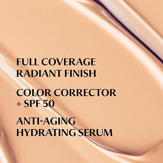 IT Cosmetics CC+ Cream Illumination - Radiant Full Coverage Foundation With SPF 50+ Color Corrector &amp Hydrating Anti-Aging Serum Hydrolyzed Collagen + Peptides Normal to Dry Skin - 1.08 fl oz
