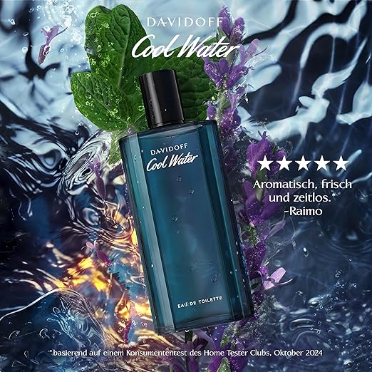 Davidoff Cool Water Eau de Toilette ? Aromatic Men's Cologne ? With Notes of Coriander Mint Lavender &amp Amber ? Long Lasting Fragrance